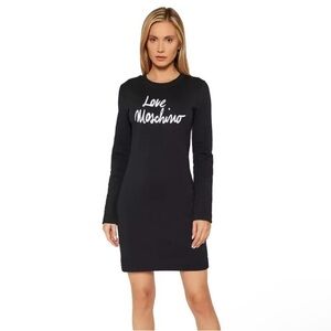Love Moschino Womens Dress long sleeve black / white Size US 2